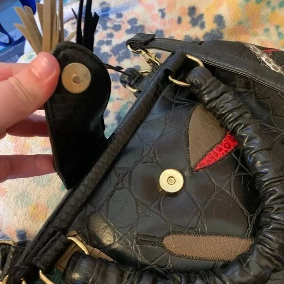 Vintage Barbara Handbag/Shoulder bag giraffe leather - Picture 5 of 12